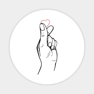 Korean gesture love Magnet